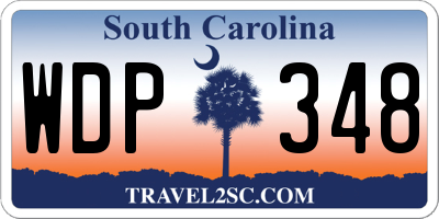 SC license plate WDP348