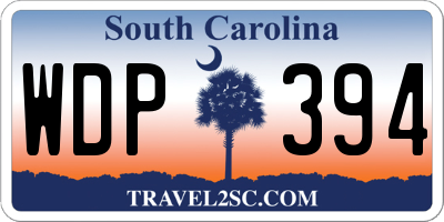 SC license plate WDP394