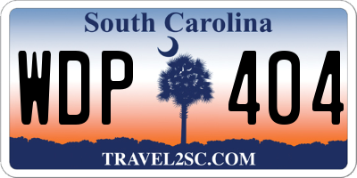 SC license plate WDP404