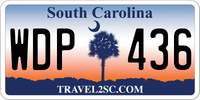 SC license plate WDP436
