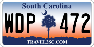 SC license plate WDP472