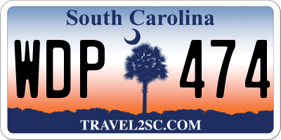 SC license plate WDP474