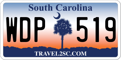 SC license plate WDP519