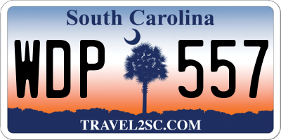 SC license plate WDP557
