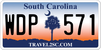 SC license plate WDP571