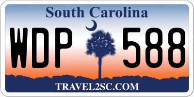 SC license plate WDP588