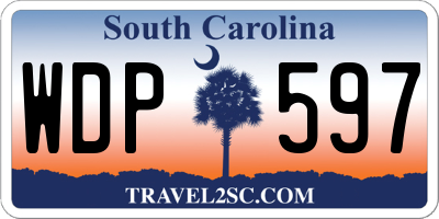 SC license plate WDP597