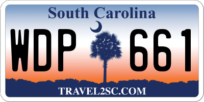 SC license plate WDP661