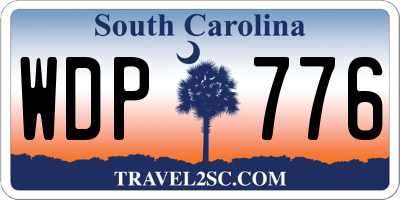 SC license plate WDP776