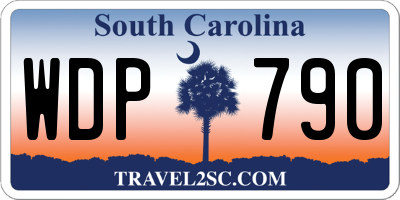 SC license plate WDP790
