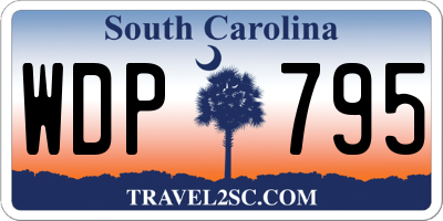 SC license plate WDP795