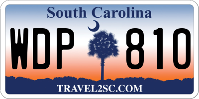 SC license plate WDP810