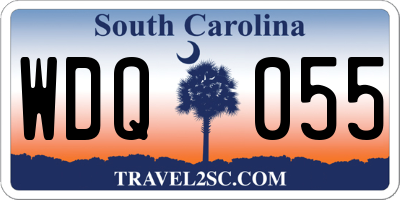 SC license plate WDQ055