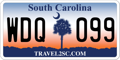 SC license plate WDQ099