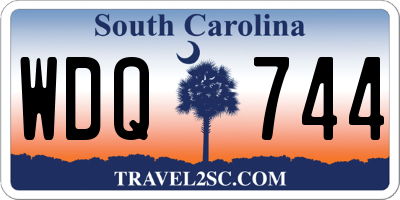 SC license plate WDQ744