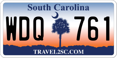 SC license plate WDQ761