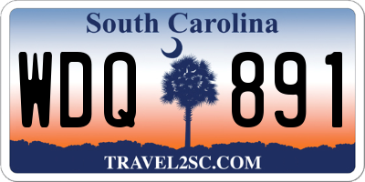 SC license plate WDQ891