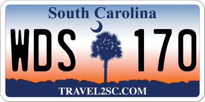 SC license plate WDS170