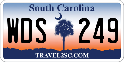 SC license plate WDS249