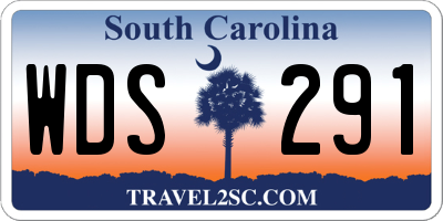 SC license plate WDS291