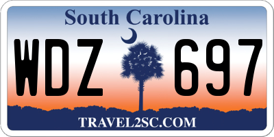 SC license plate WDZ697