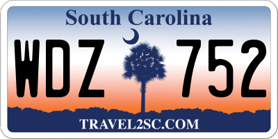 SC license plate WDZ752