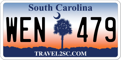 SC license plate WEN479