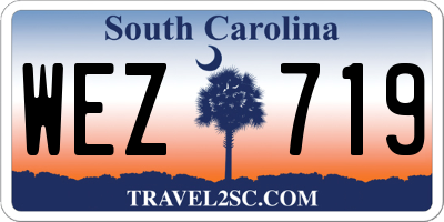 SC license plate WEZ719