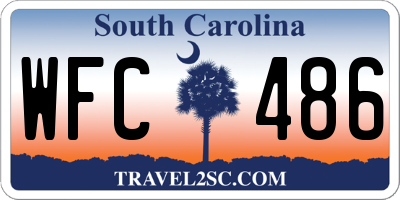 SC license plate WFC486