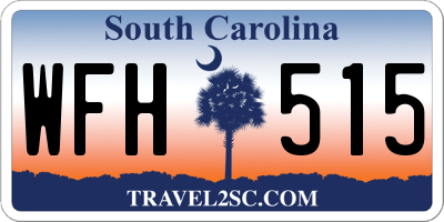 SC license plate WFH515