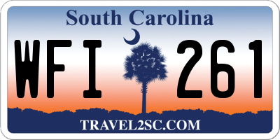 SC license plate WFI261