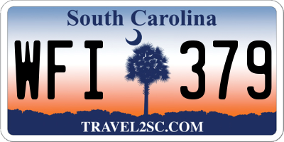SC license plate WFI379