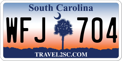 SC license plate WFJ704