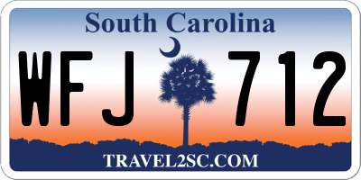 SC license plate WFJ712