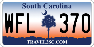 SC license plate WFL370