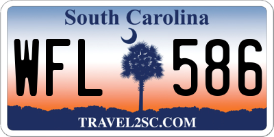 SC license plate WFL586