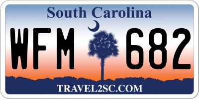 SC license plate WFM682