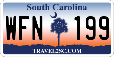 SC license plate WFN199