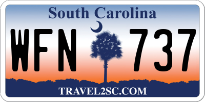 SC license plate WFN737