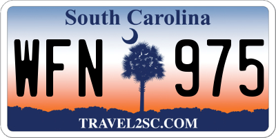SC license plate WFN975