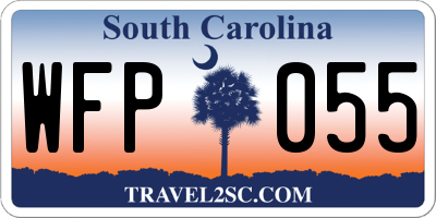 SC license plate WFP055