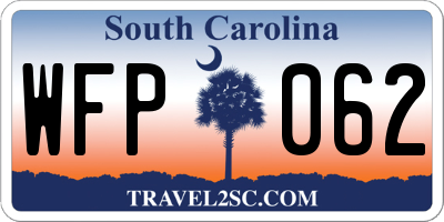 SC license plate WFP062