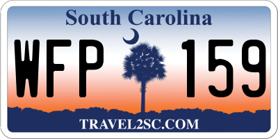SC license plate WFP159