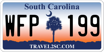 SC license plate WFP199