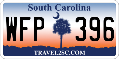 SC license plate WFP396
