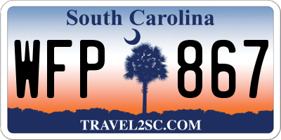 SC license plate WFP867