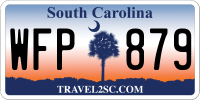 SC license plate WFP879