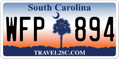 SC license plate WFP894