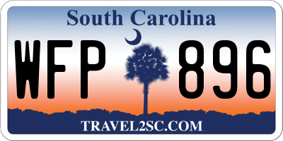 SC license plate WFP896