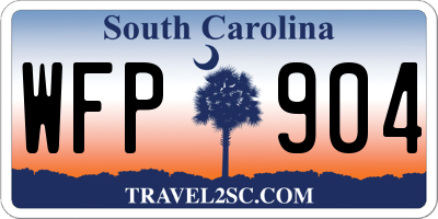 SC license plate WFP904
